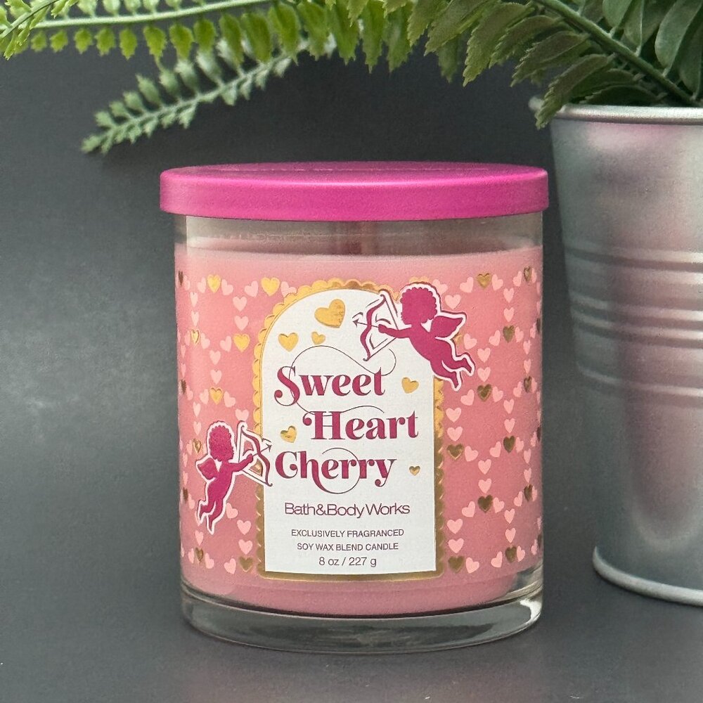 BBW Sweetheart Cherry Bath & Body Works Single Wick Candle Year 2025 Edition